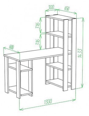 Стол компьютерный Slim СТН-145/130 в Чебаркуле - chebarkul.mebel24.online | фото 3