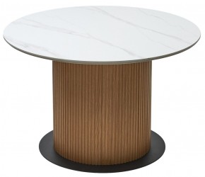 Стол MESA D120 цвет БЕЛЫЙ МРАМОР M326 / Каркас OAK, ®DISAUR в Чебаркуле - chebarkul.mebel24.online | фото 7