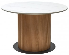 Стол MESA D120 цвет БЕЛЫЙ МРАМОР M326 / Каркас OAK, ®DISAUR в Чебаркуле - chebarkul.mebel24.online | фото 9