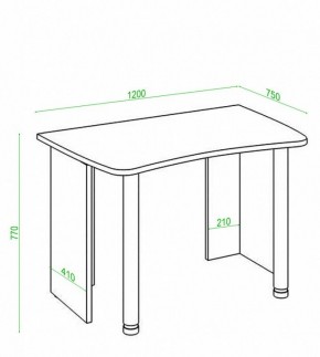 Стол офисный Домино Лайт СКЛ-Софт120 в Чебаркуле - chebarkul.mebel24.online | фото 3