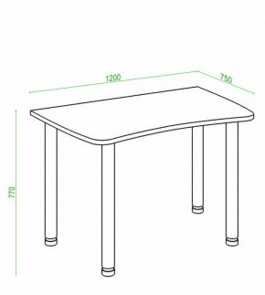 Стол офисный Домино Лайт СКЛ-Софт120МО в Чебаркуле - chebarkul.mebel24.online | фото 2