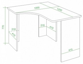 Стол письменный Домино Lite СКЛ-Угл120 в Чебаркуле - chebarkul.mebel24.online | фото 3