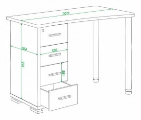 Стол письменный Домино нельсон СКМ-50 в Чебаркуле - chebarkul.mebel24.online | фото 5