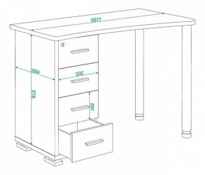 Стол письменный Домино нельсон СКМ-50 в Чебаркуле - chebarkul.mebel24.online | фото 5