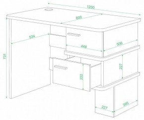 Стол письменный Домино СД-15 С в Чебаркуле - chebarkul.mebel24.online | фото 2