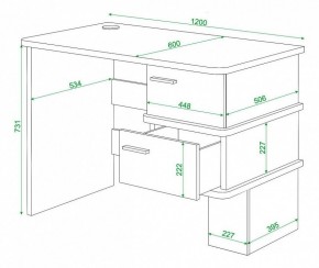 Стол письменный Домино СД-15С в Чебаркуле - chebarkul.mebel24.online | фото 3