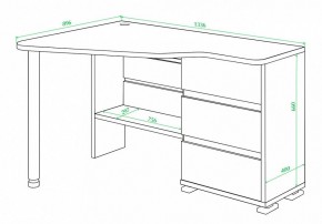 Стол письменный Домино СР-322С в Чебаркуле - chebarkul.mebel24.online | фото 2