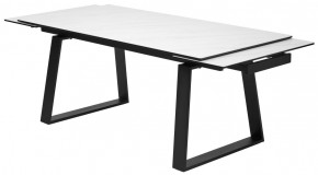 Стол VASTO 180 MARBLES KL-99 Белый мрамор матовый, итальянская керамика/ черный каркас, ®DISAUR в Чебаркуле - chebarkul.mebel24.online | фото 6