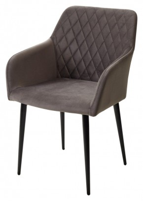 Стул BRANDY-X ГРАФИТ #14, велюр / черный каркас М-City в Чебаркуле - chebarkul.mebel24.online | фото 4