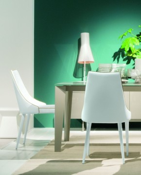 Стул CLARA 40.11 (TR505 white with sand cordonet, экокожа) в Чебаркуле - chebarkul.mebel24.online | фото 2