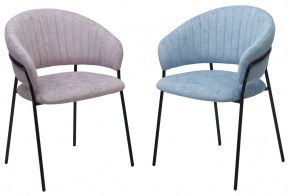 Стул ГЕММА, цвет RAIN 13 blue, велюр / черный каркас М-City в Чебаркуле - chebarkul.mebel24.online | фото 8
