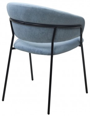 Стул ГЕММА, цвет RAIN 13 blue, велюр / черный каркас М-City в Чебаркуле - chebarkul.mebel24.online | фото 9