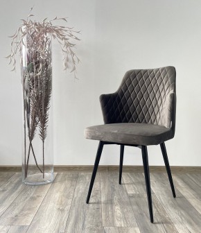 Стул HERMAN 360 град. ГРАФИТ #14, велюр / черный каркас М-City в Чебаркуле - chebarkul.mebel24.online | фото 2