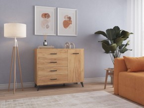 СВЕТЛАНА LOFT Комод-тумба  (дуб золотой) в Чебаркуле - chebarkul.mebel24.online | фото 3