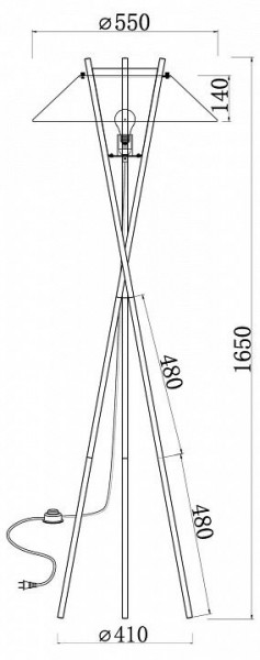 Торшер Maytoni Bastone MOD006FL-01B в Чебаркуле - chebarkul.mebel24.online | фото 4