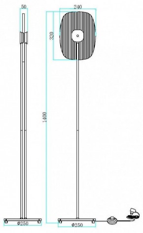 Торшер Maytoni Eclipse MOD152FL-L1BK в Чебаркуле - chebarkul.mebel24.online | фото 2