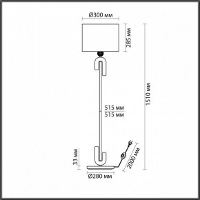 Торшер Odeon Light Bagel 5410/1FA в Чебаркуле - chebarkul.mebel24.online | фото 2