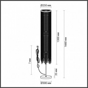 Торшер Odeon Light Chokka 5028/3F в Чебаркуле - chebarkul.mebel24.online | фото 4