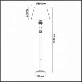 Торшер Odeon Light Gaellori 3393/1F в Чебаркуле - chebarkul.mebel24.online | фото 3