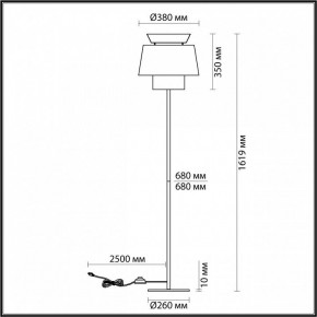 Торшер Odeon Light Kressa 4992/1F в Чебаркуле - chebarkul.mebel24.online | фото 4