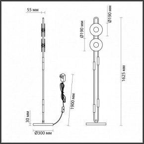 Торшер Odeon Light Magnet 5407/23FL в Чебаркуле - chebarkul.mebel24.online | фото 4