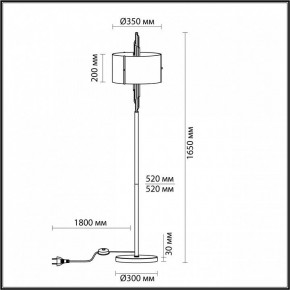 Торшер Odeon Light Margaret 4895/3F в Чебаркуле - chebarkul.mebel24.online | фото 5