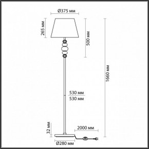 Торшер Odeon Light Sochi 4896/1F в Чебаркуле - chebarkul.mebel24.online | фото 4