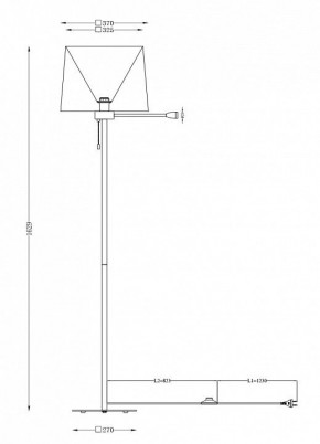 Торшер с подсветкой Maytoni Farel Z001FL-L3W-1B в Чебаркуле - chebarkul.mebel24.online | фото 1