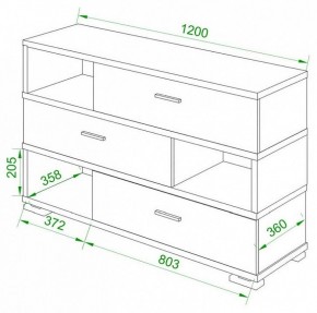 Тумба комбинированная Домино СБ-40/3-ПВК в Чебаркуле - chebarkul.mebel24.online | фото 2