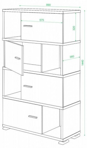 Тумба комбинированная СБ-30/4 в Чебаркуле - chebarkul.mebel24.online | фото 2