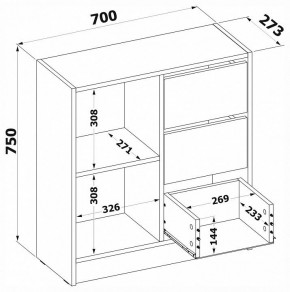 Тумба комбинированная Т-1 в Чебаркуле - chebarkul.mebel24.online | фото 4