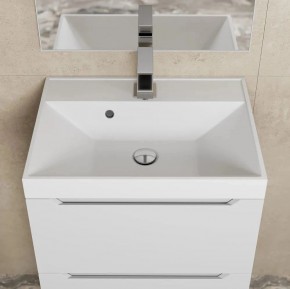 Тумба под раковину Uperwood Tanos 50 см, подвесная, белая матовая в Чебаркуле - chebarkul.mebel24.online | фото 10