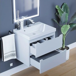 Тумба под раковину Uperwood Tanos 60 см, подвесная, белая матовая в Чебаркуле - chebarkul.mebel24.online | фото 2