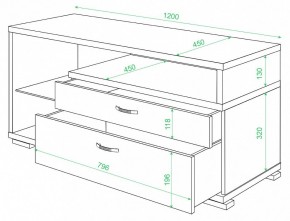 Тумба под ТВ Домино ТК-10М в Чебаркуле - chebarkul.mebel24.online | фото 2