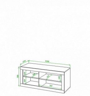 Тумба под ТВ Toivo Кон120 в Чебаркуле - chebarkul.mebel24.online | фото 2