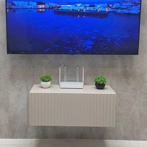 Тумба подвесная под ТВ LINES MTV1-MA 750 Бежевый (Леда-М 10.1.5) в Чебаркуле - chebarkul.mebel24.online | фото 5