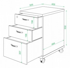 Тумбочка Домино нельсон ТС-2 в Чебаркуле - chebarkul.mebel24.online | фото 2