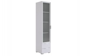 ЗЕФИР Шкаф однодверный 107.03 (белый муар) в Чебаркуле - chebarkul.mebel24.online | фото